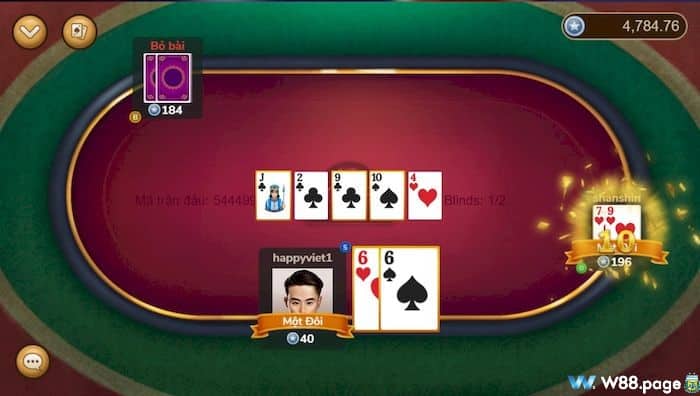 Chơi Poker trên W88 thưởng 90,000 VND tiền cược miễn phí (11)